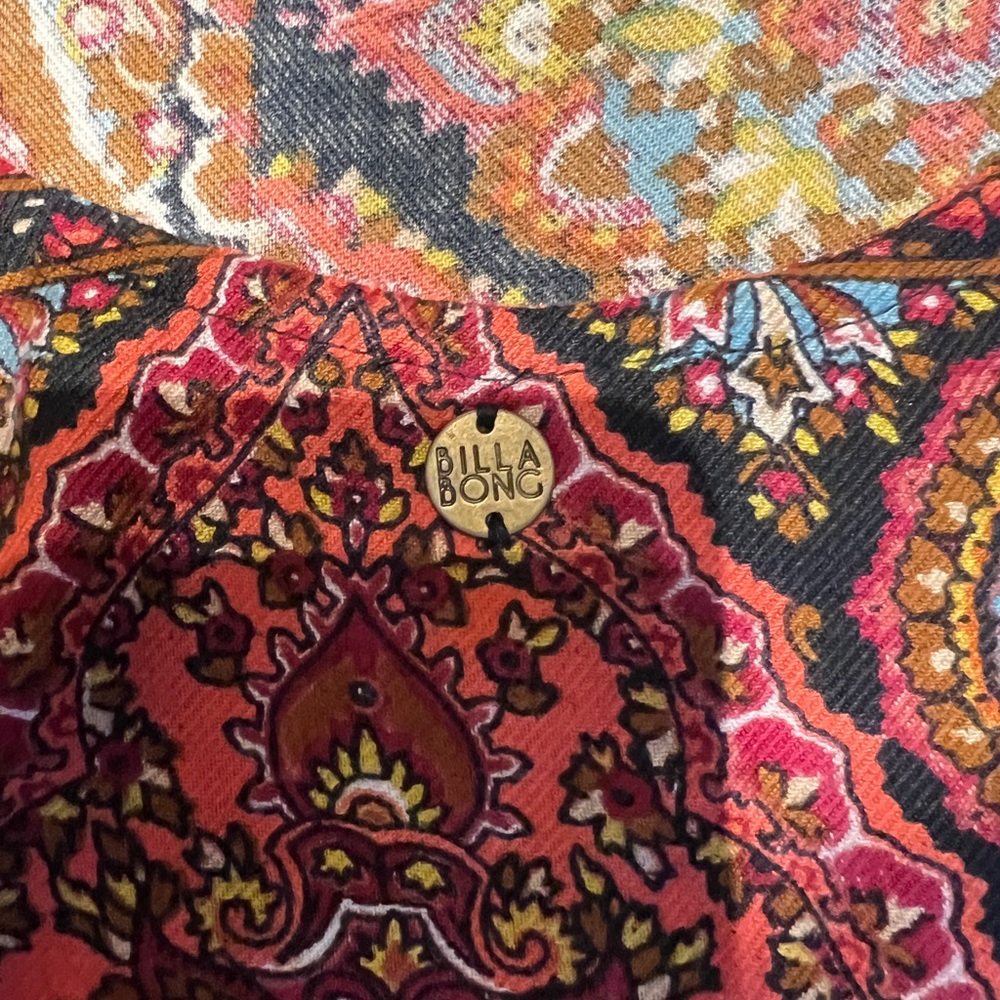 Billabong Gypsy Mosaic Paisley Tunic Dress boho - Picture 4 of 6